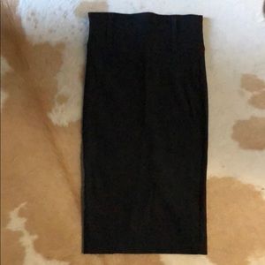 High Waist Black Pencil Skirt